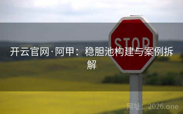 开云官网·阿甲：稳胆池构建与案例拆解  第2张