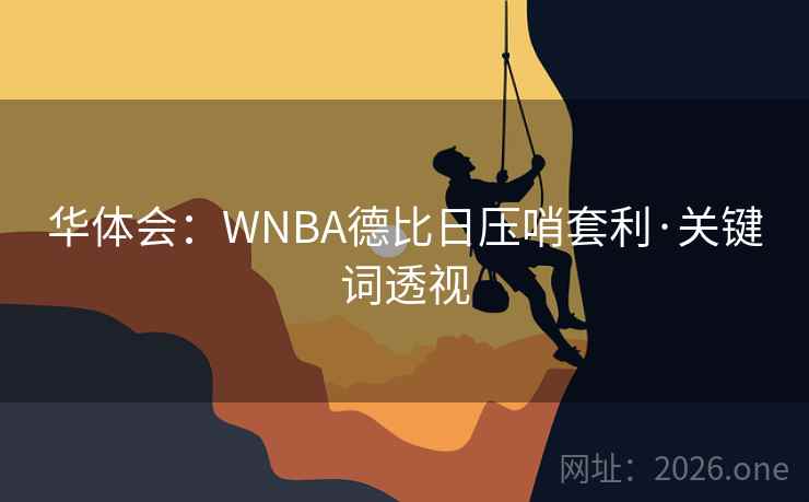 华体会：WNBA德比日压哨套利·关键词透视  第2张