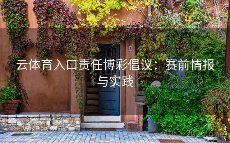 云体育入口责任博彩倡议：赛前情报与实践  第2张