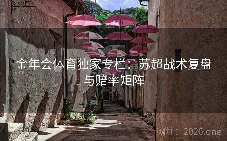 金年会体育独家专栏：苏超战术复盘与赔率矩阵  第2张