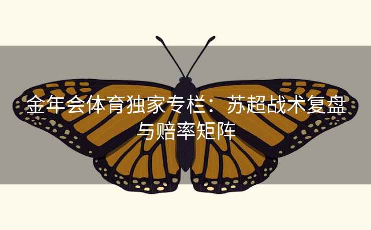 金年会体育独家专栏：苏超战术复盘与赔率矩阵  第1张