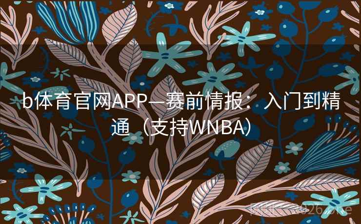 b体育官网APP—赛前情报：入门到精通（支持WNBA）  第2张