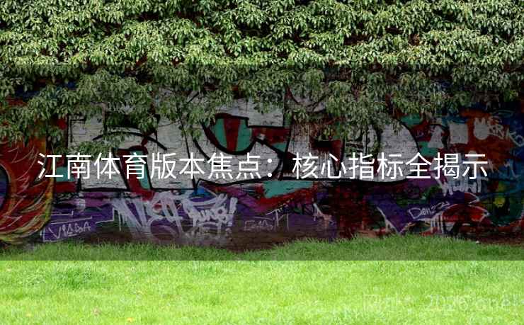 江南体育版本焦点：核心指标全揭示  第1张