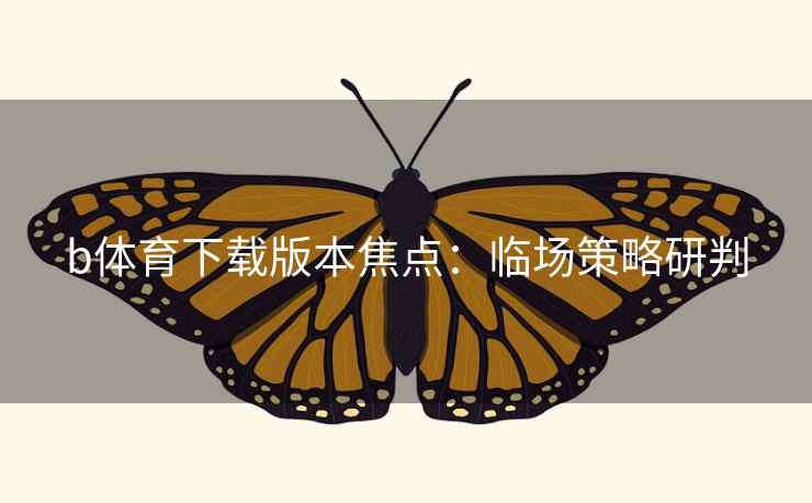 b体育下载版本焦点：临场策略研判  第2张