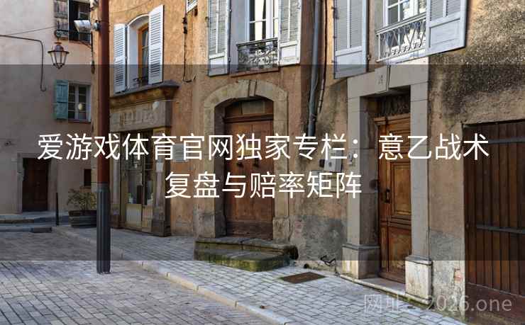 爱游戏体育官网独家专栏：意乙战术复盘与赔率矩阵  第2张